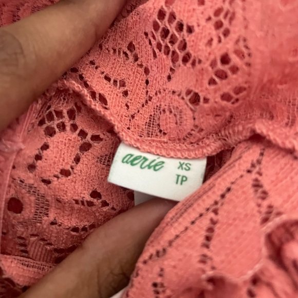 AERIE FAR OUT LACE STRAPPY PADDED PLUNGE BRALETTE EUC - Picture 5 of 5